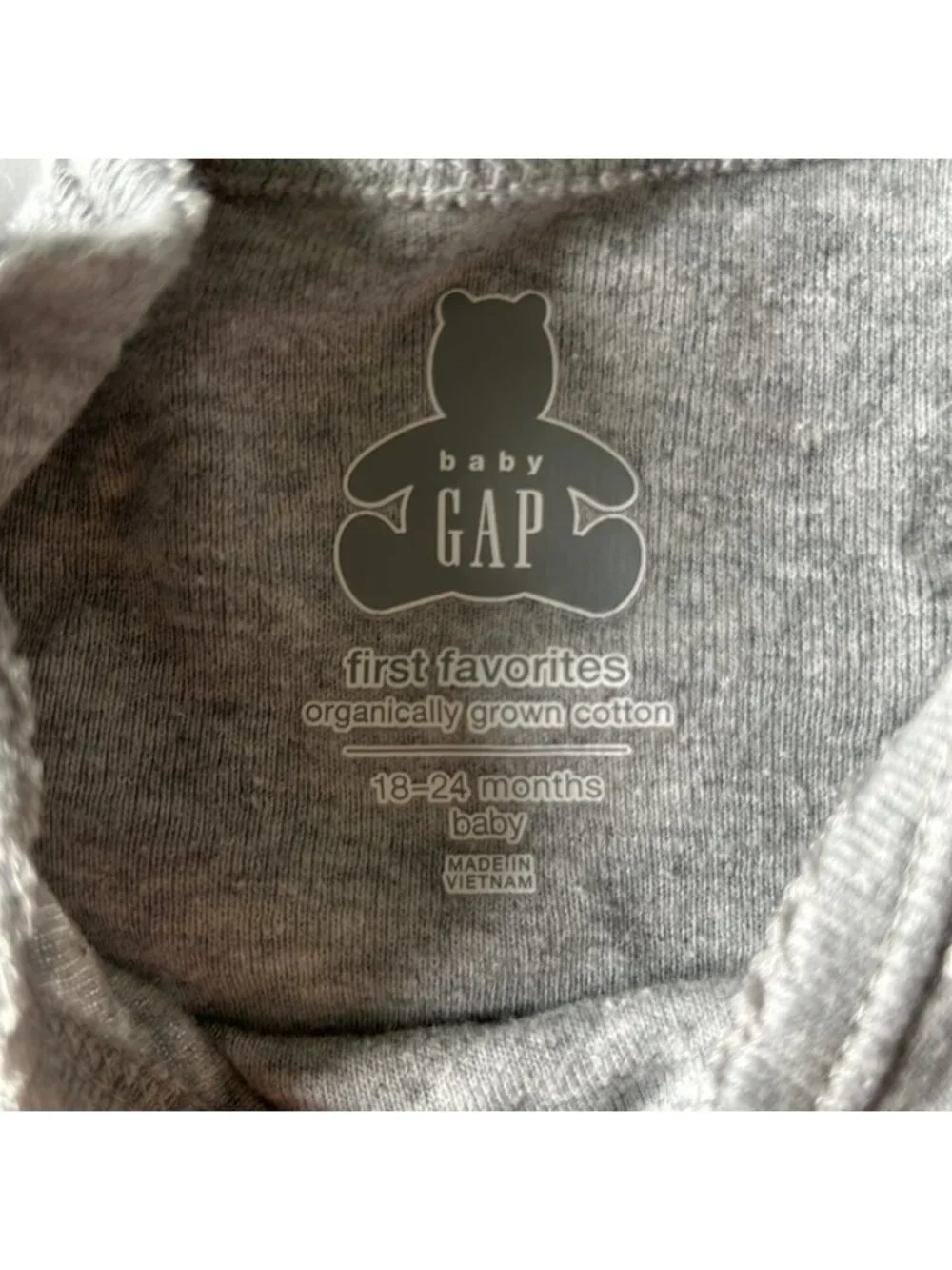 Baby gap grey polka dot set size 18-24 months